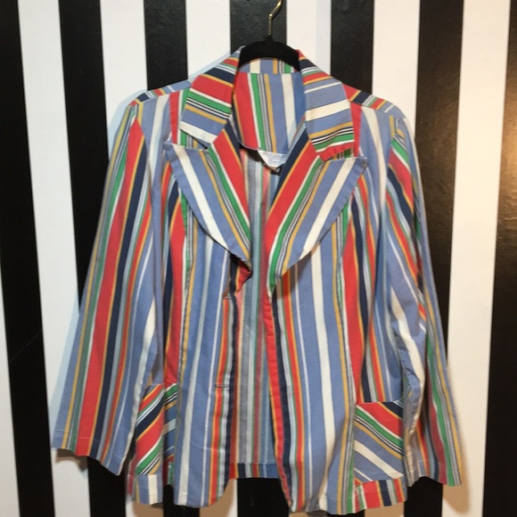 1960s 70s Sears Striped Blazer Size Large 14/16 Woman’s - Picture 12 of 17